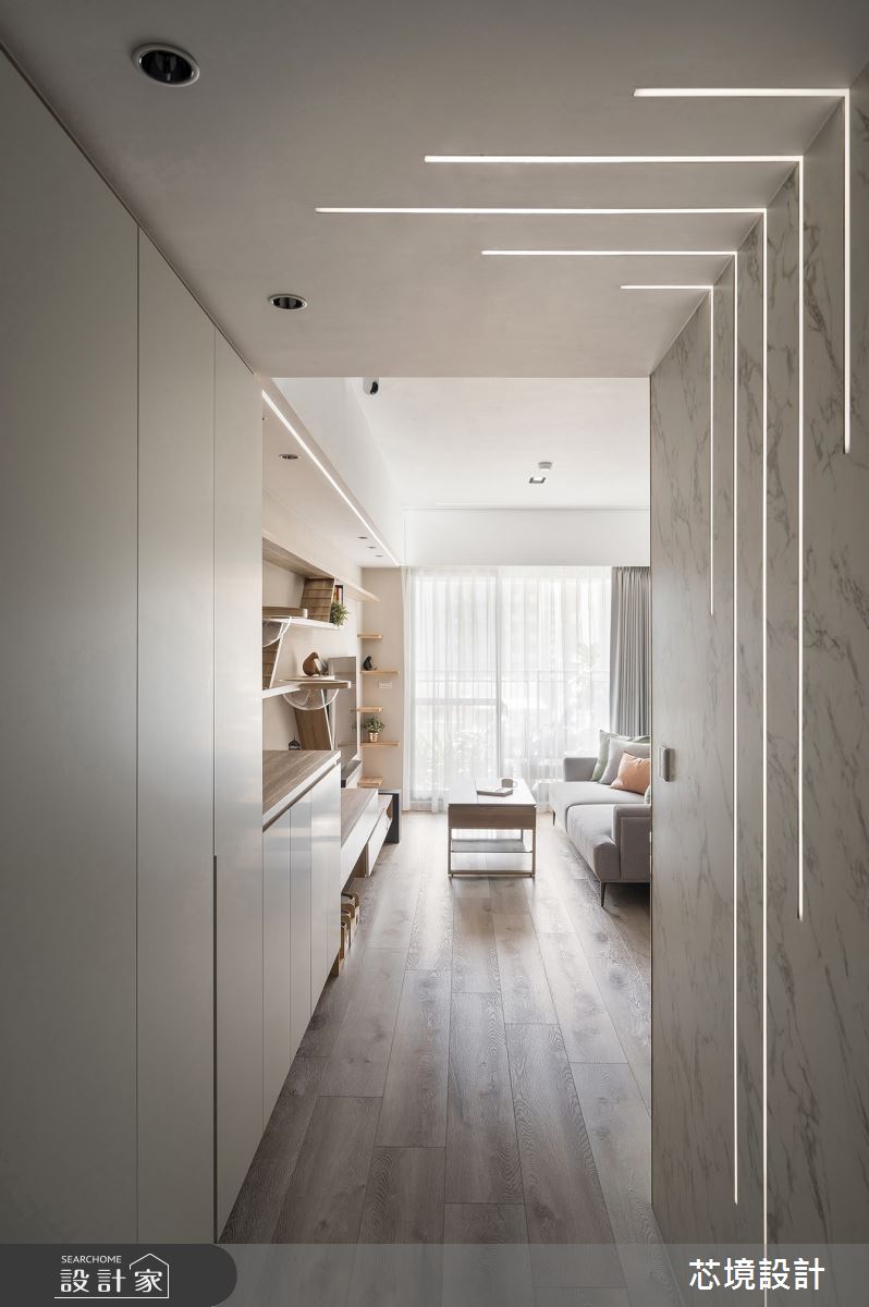 23坪預售屋＿北歐風玄關案例圖片＿芯境設計有限公司＿芯境_水沐貓貓之1