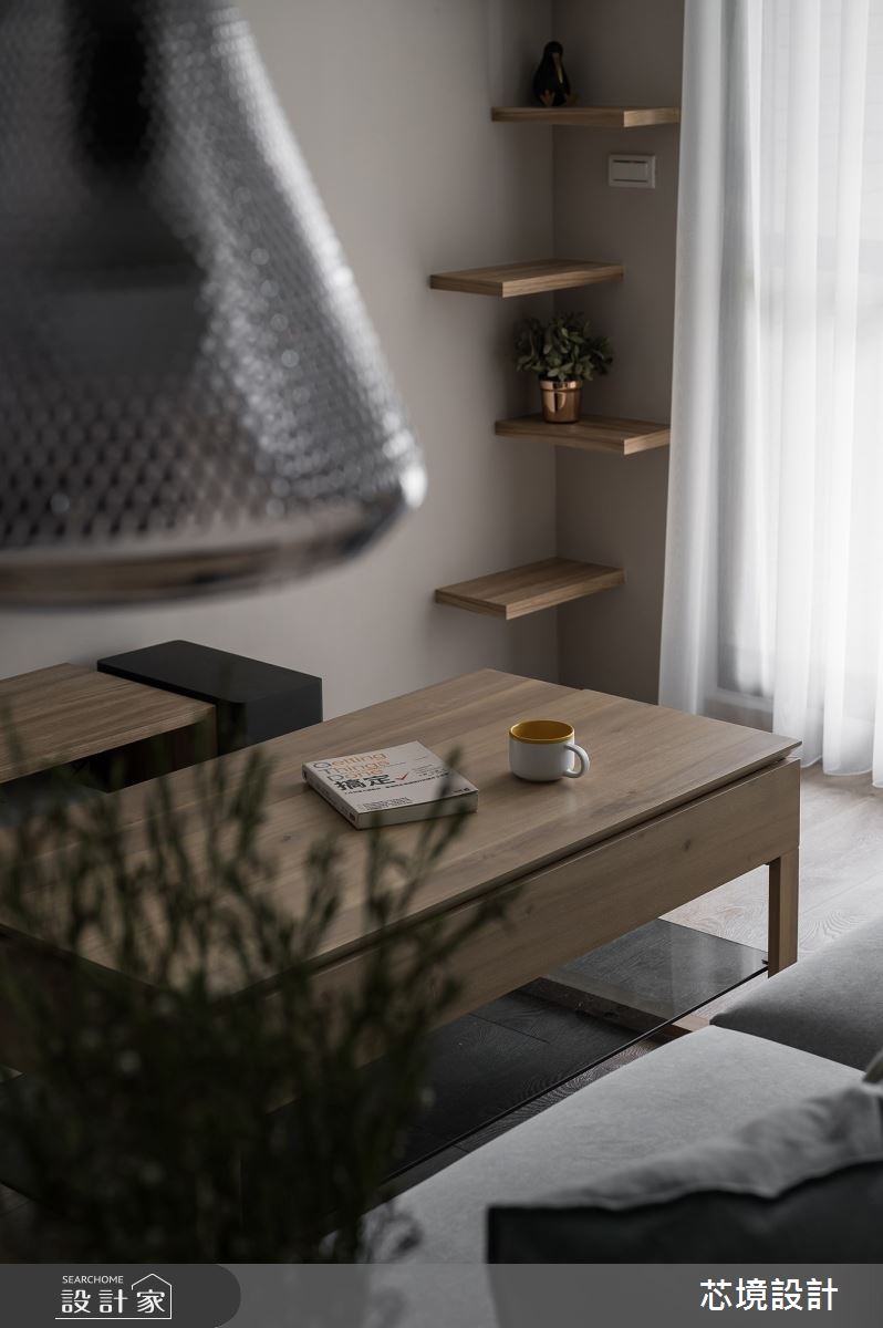 23坪預售屋＿北歐風客廳案例圖片＿芯境設計有限公司＿芯境_水沐貓貓之10