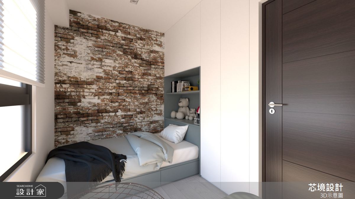 23坪新成屋(5年以下)＿北歐簡約風客房案例圖片＿芯境設計有限公司＿芯境_興大園道之9
