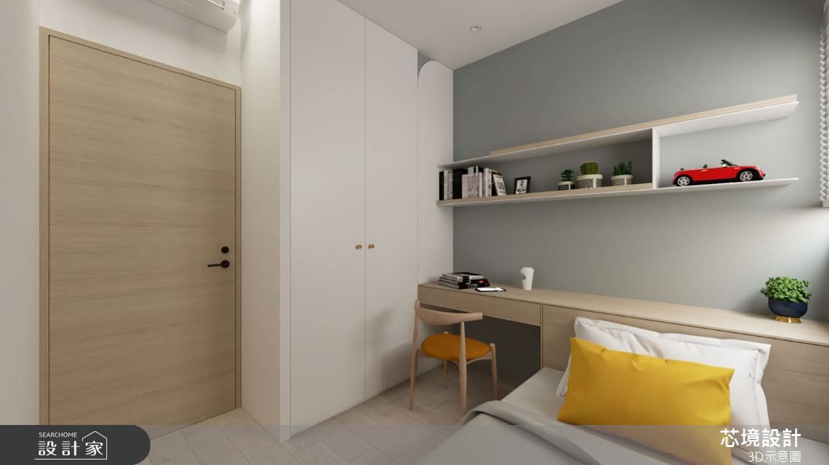 22坪新成屋(5年以下)＿現代北歐風客房案例圖片＿芯境設計有限公司＿芯境_聚合發艾麗之10