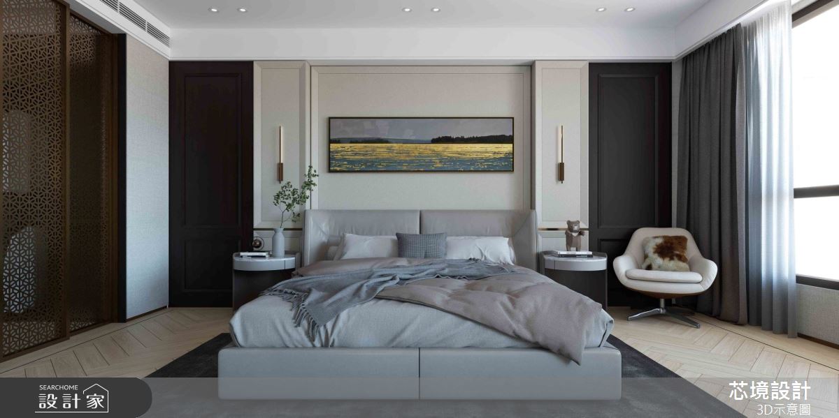 100坪毛胚屋＿混搭風臥室案例圖片＿芯境設計有限公司＿芯境_聯聚方庭之14
