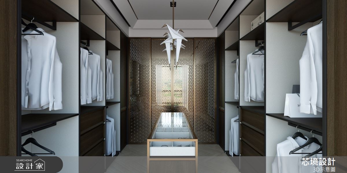100坪毛胚屋＿混搭風更衣間案例圖片＿芯境設計有限公司＿芯境_聯聚方庭之16