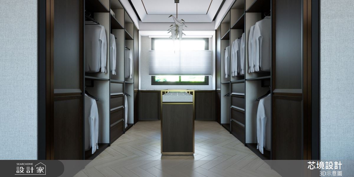 100坪毛胚屋＿混搭風更衣間案例圖片＿芯境設計有限公司＿芯境_聯聚方庭之17