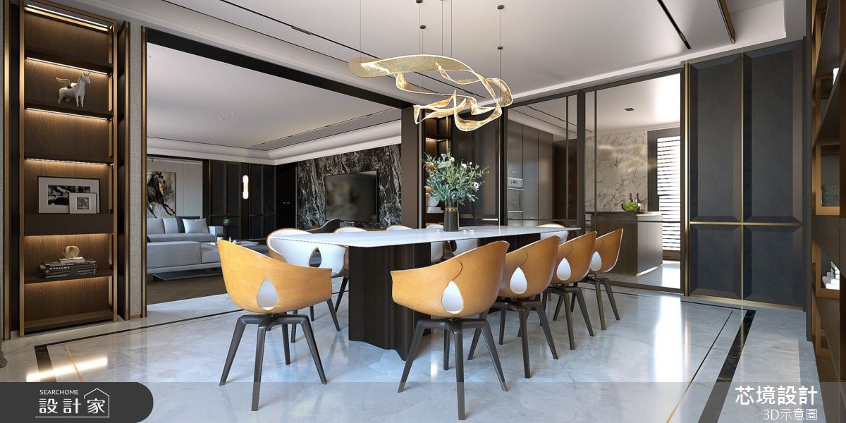 100坪毛胚屋＿混搭風餐廳案例圖片＿芯境設計有限公司＿芯境_聯聚方庭之8