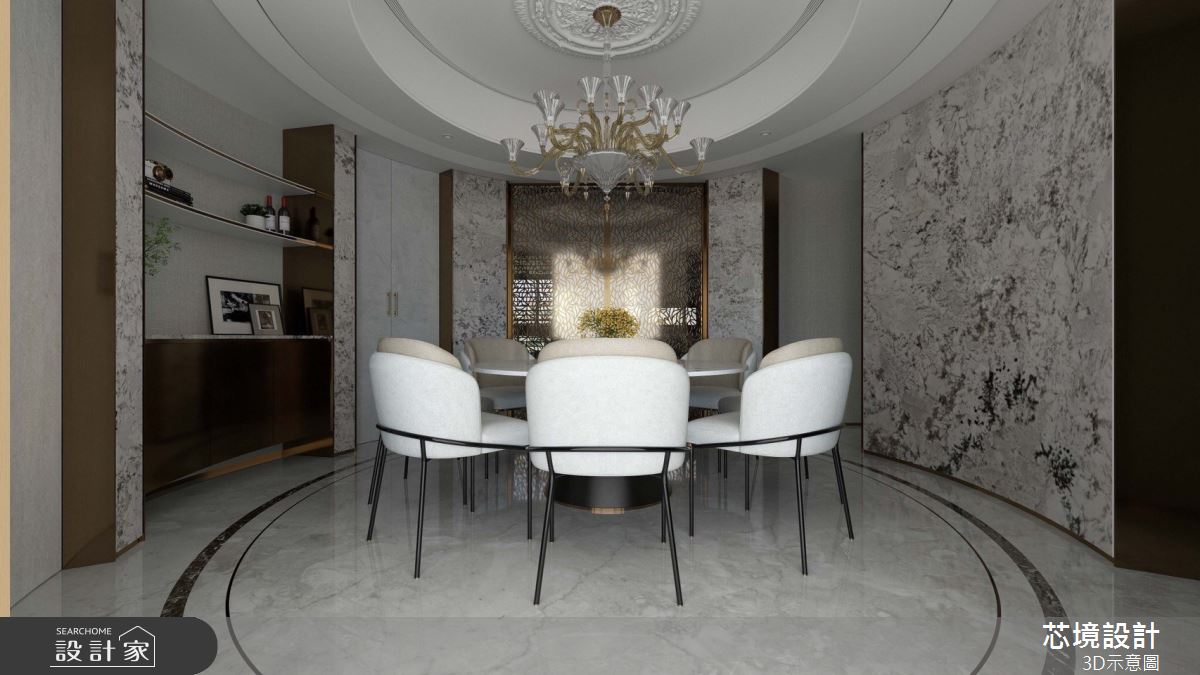 60坪新古屋(10年以下)＿新古典餐廳案例圖片＿芯境設計有限公司＿芯境_聯聚雍和之12