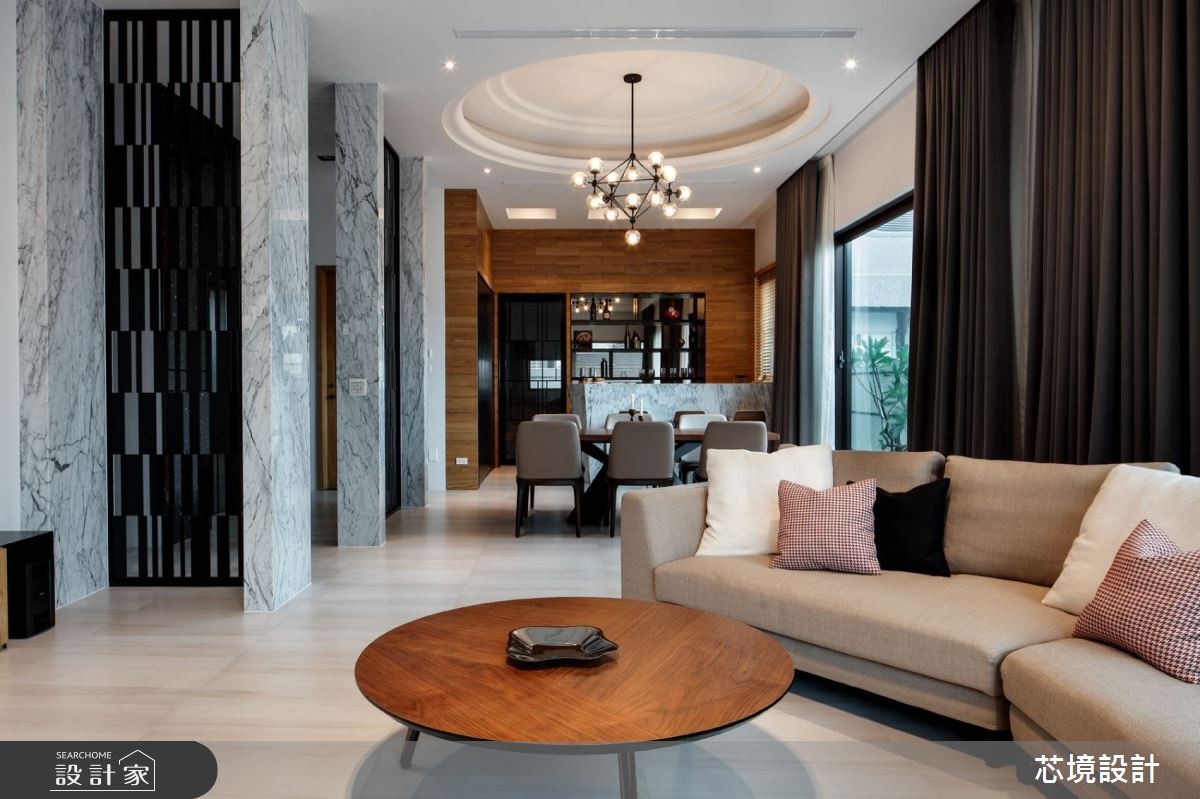 100坪毛胚屋＿混搭風客廳餐廳案例圖片＿芯境設計有限公司＿芯境_清水茂彰之3