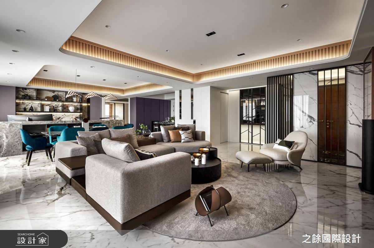 114坪新成屋(5年以下)＿新中式風玄關客廳餐廳案例圖片＿之餘國際設計＿之餘_悅閑居之3