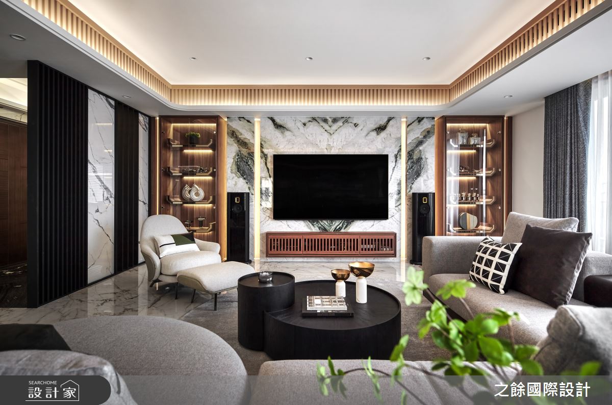 114坪新成屋(5年以下)＿新中式風客廳案例圖片＿之餘國際設計＿之餘_悅閑居之5