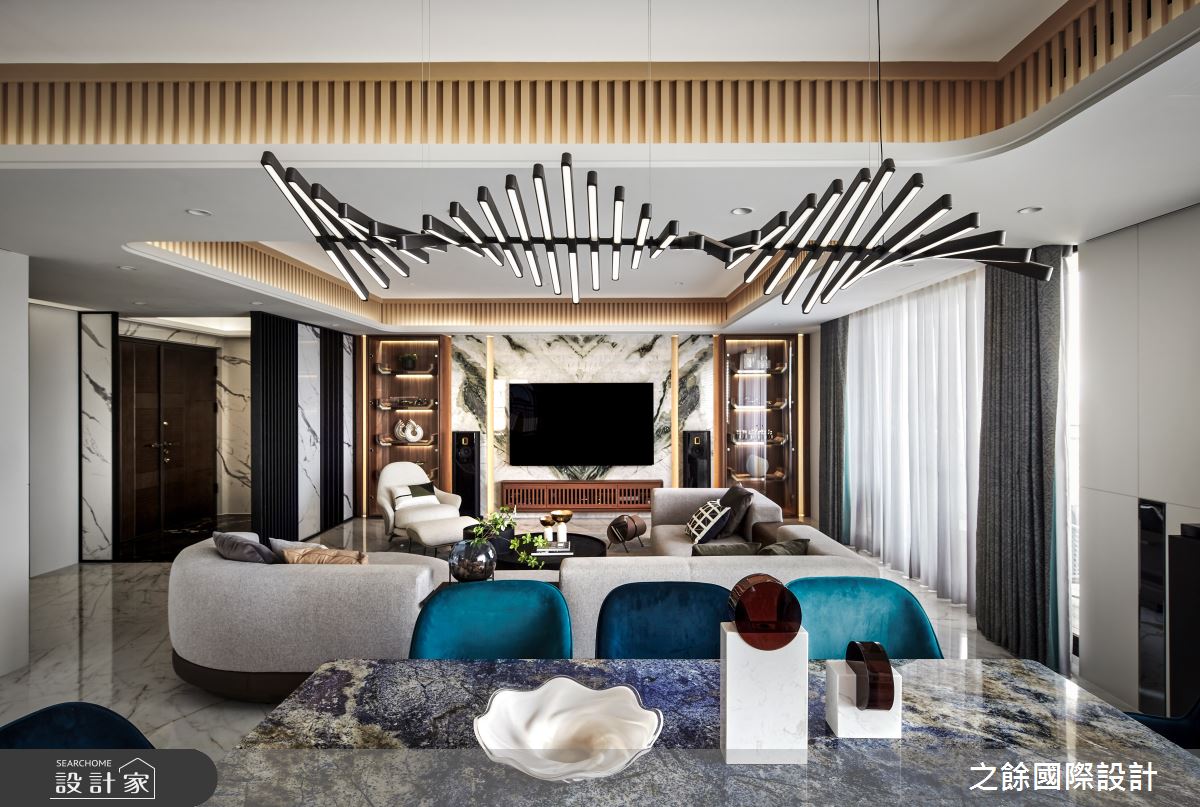 114坪新成屋(5年以下)＿新中式風客廳餐廳案例圖片＿之餘國際設計＿之餘_悅閑居之7