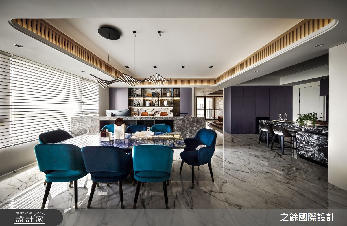 114坪新成屋(5年以下)＿新中式風餐廳書房中島案例圖片＿之餘國際設計＿之餘_悅閑居之8