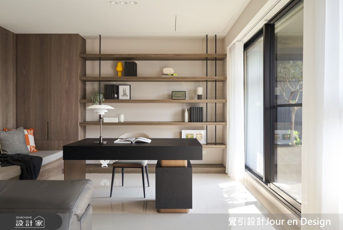 55坪新成屋(5年以下)＿現代風客廳書房案例圖片＿覺引設計Jour en Design＿覺引_高雄_民生高峰會之12