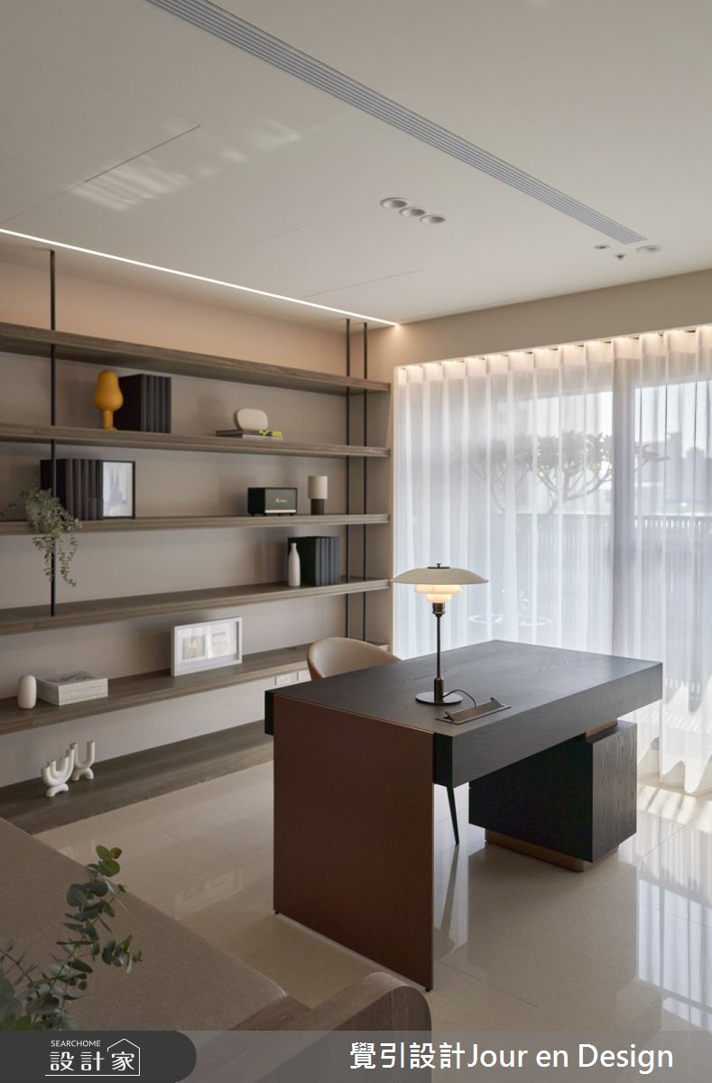 55坪新成屋(5年以下)＿現代風書房案例圖片＿覺引設計Jour en Design＿覺引_高雄_民生高峰會之13