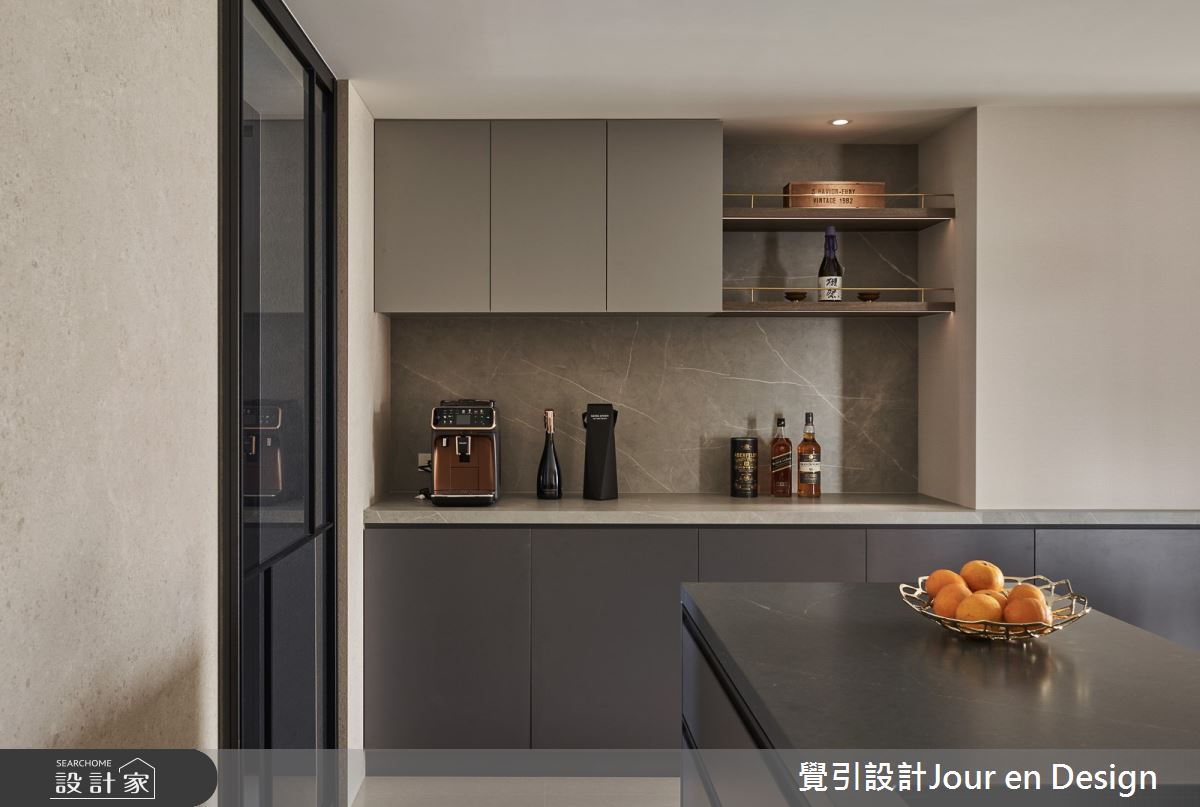 55坪新成屋(5年以下)＿現代風廚房中島案例圖片＿覺引設計Jour en Design＿覺引_高雄_民生高峰會之27