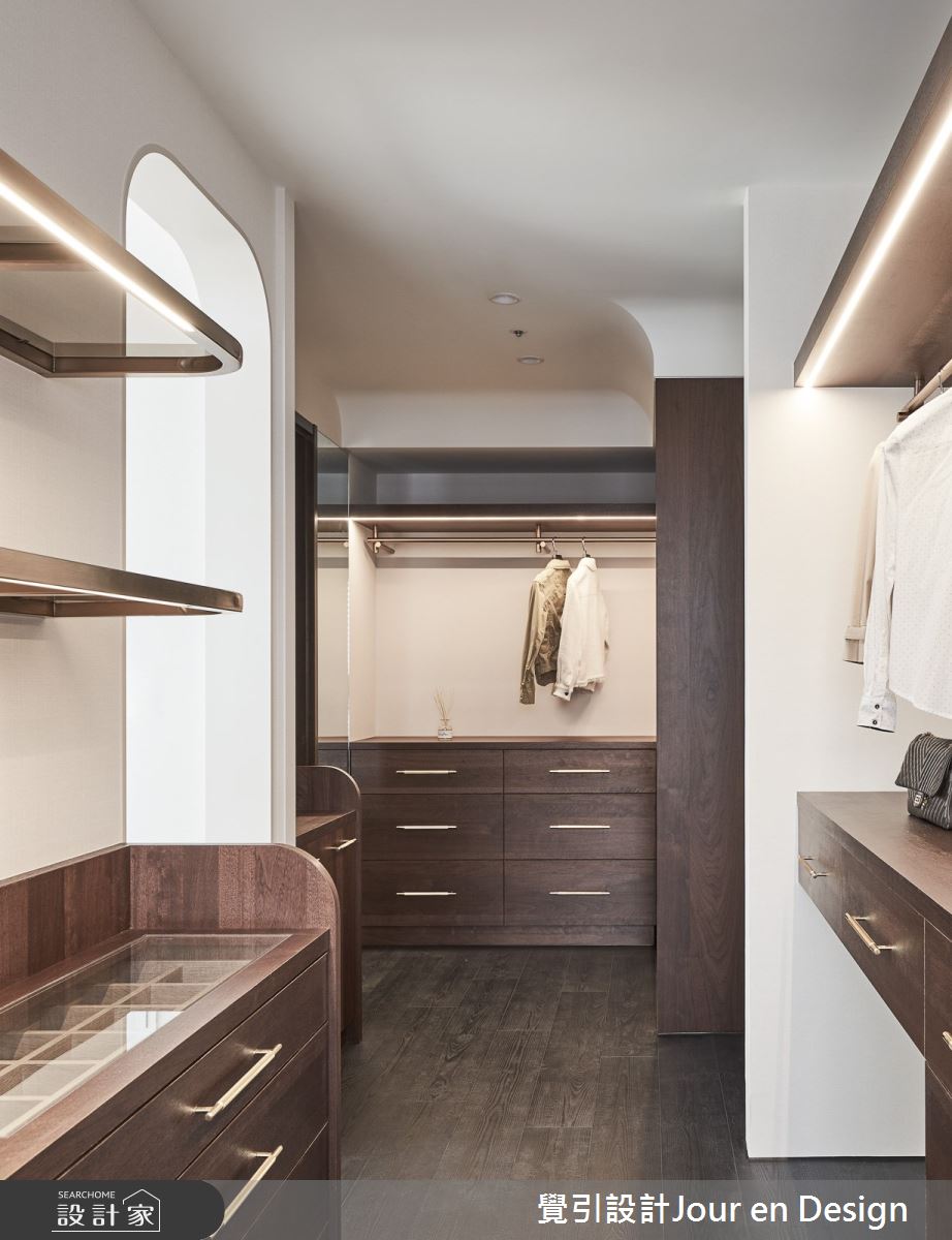 55坪新成屋(5年以下)＿現代風更衣間案例圖片＿覺引設計Jour en Design＿覺引_高雄_民生高峰會之36