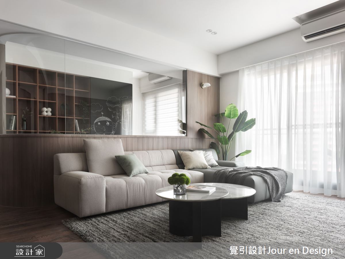 45坪中古屋(5~15年)＿現代風客廳案例圖片＿覺引設計Jour en Design＿覺引_高雄_仰森 五口之家之14