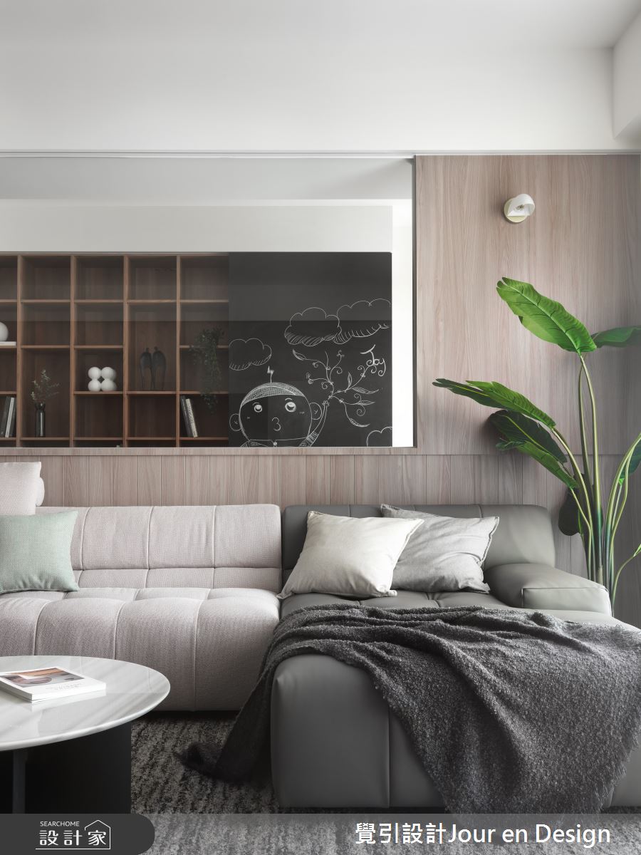 45坪中古屋(5~15年)＿現代風客廳案例圖片＿覺引設計Jour en Design＿覺引_高雄_仰森 五口之家之16