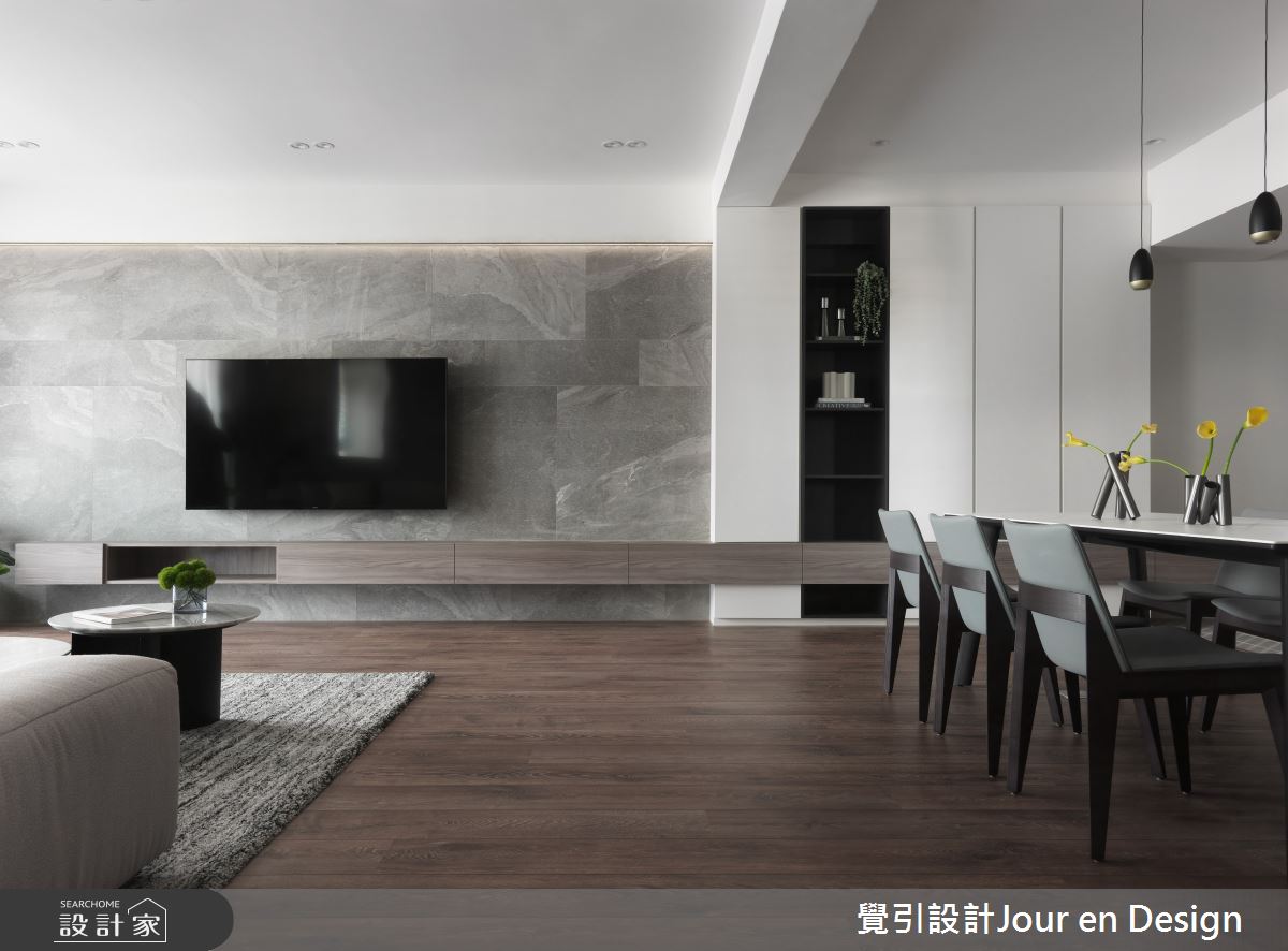 45坪中古屋(5~15年)＿現代風客廳餐廳案例圖片＿覺引設計Jour en Design＿覺引_高雄_仰森 五口之家之11