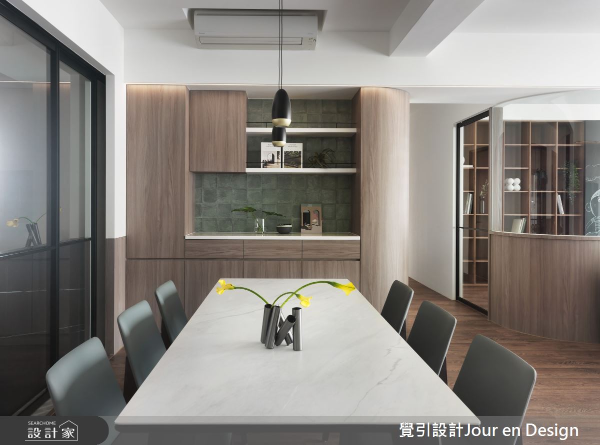 45坪中古屋(5~15年)＿現代風餐廳案例圖片＿覺引設計Jour en Design＿覺引_高雄_仰森 五口之家之20