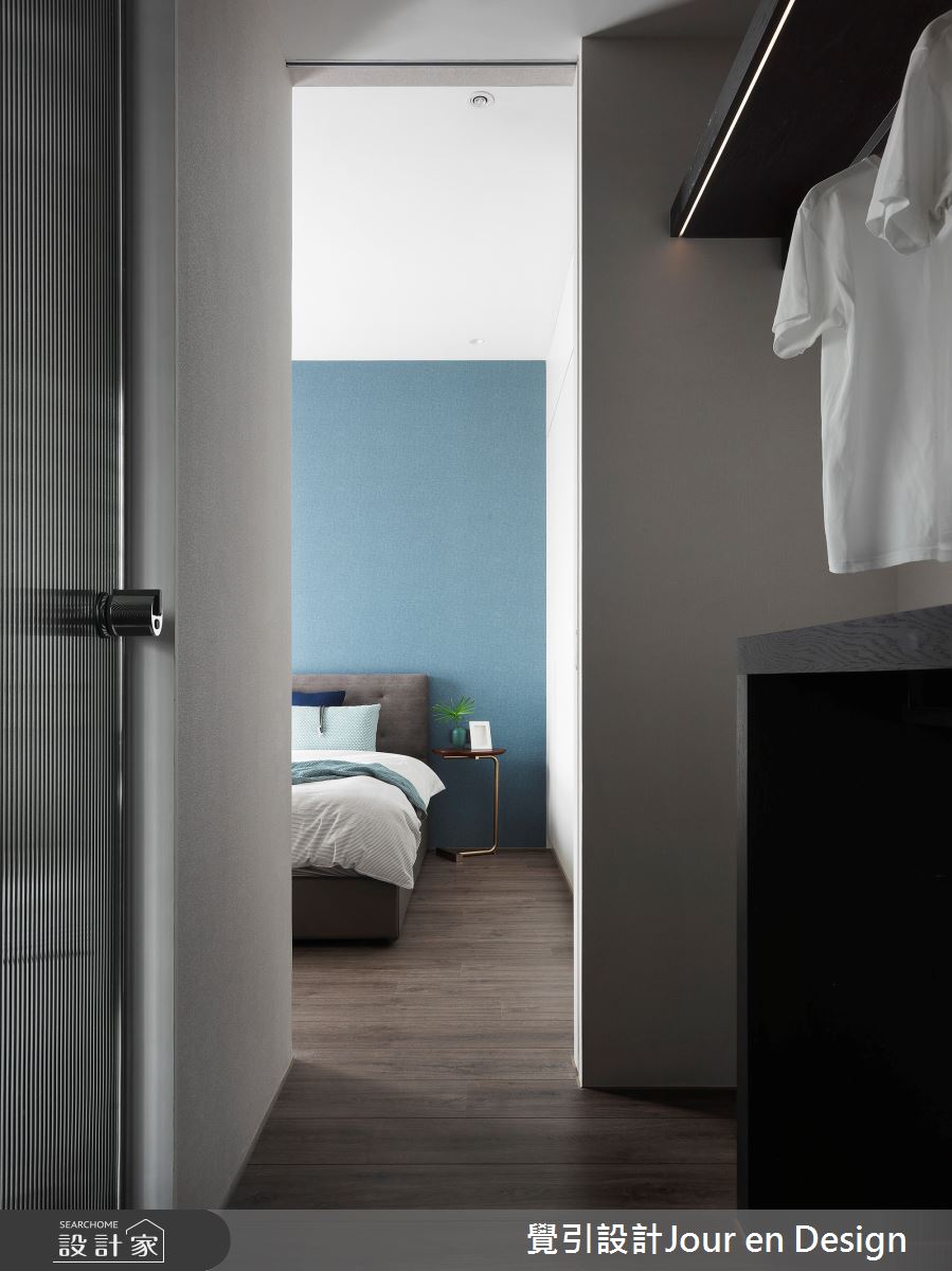 35坪新成屋(5年以下)＿現代風臥室更衣間案例圖片＿覺引設計Jour en Design＿覺引_台北_流動黑白之20