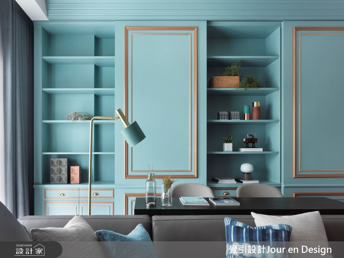 85坪新成屋(5年以下)＿現代風客廳書房案例圖片＿覺引設計Jour en Design＿覺引_台南_靚色．寓妍之7