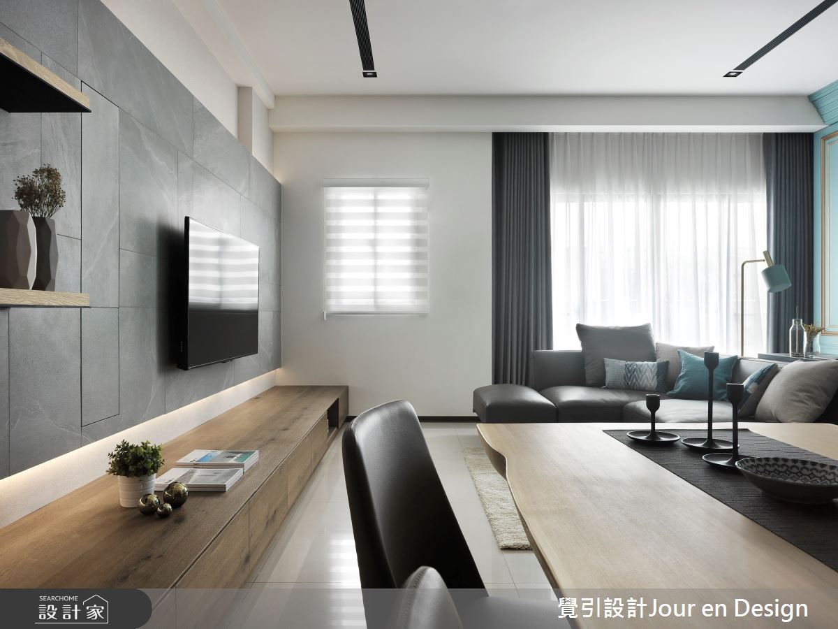 85坪新成屋(5年以下)＿現代風客廳餐廳案例圖片＿覺引設計Jour en Design＿覺引_台南_靚色．寓妍之3