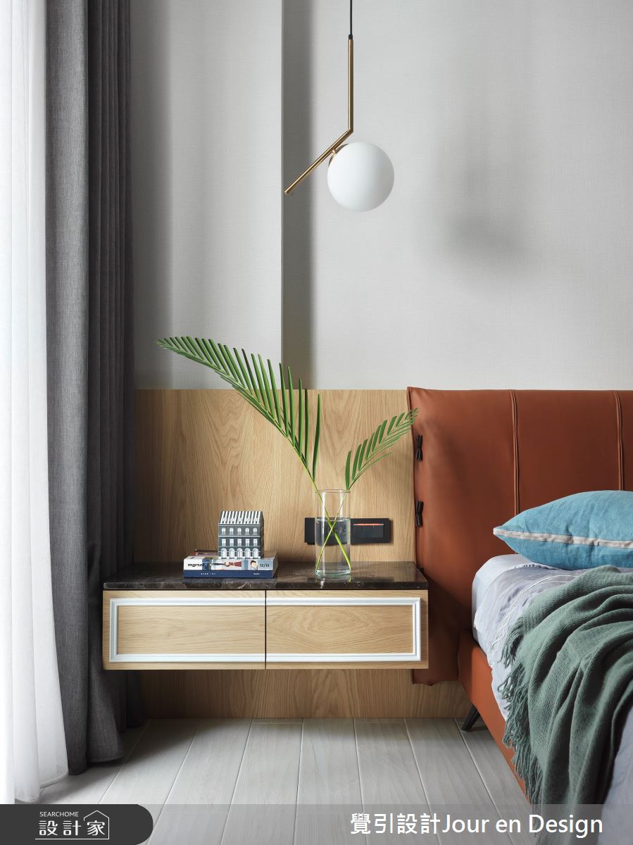85坪新成屋(5年以下)＿現代風臥室案例圖片＿覺引設計Jour en Design＿覺引_台南_靚色．寓妍之17