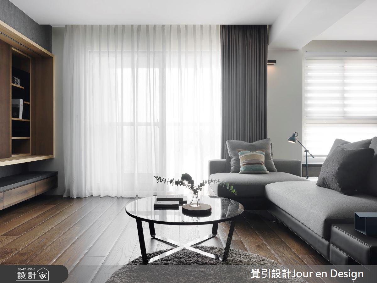 35坪新成屋(5年以下)＿現代風客廳案例圖片＿覺引設計Jour en Design＿覺引_高雄_麗馥之4