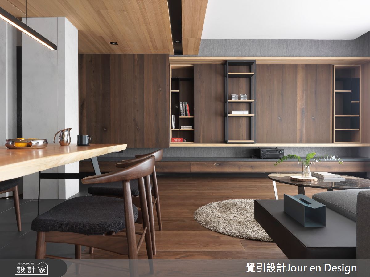 35坪新成屋(5年以下)＿現代風客廳餐廳案例圖片＿覺引設計Jour en Design＿覺引_高雄_麗馥之17