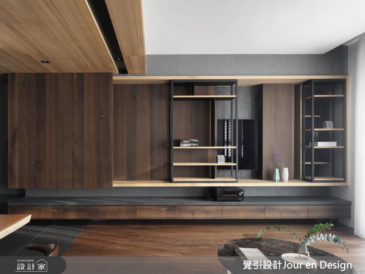 35坪新成屋(5年以下)＿現代風客廳案例圖片＿覺引設計Jour en Design＿覺引_高雄_麗馥之10