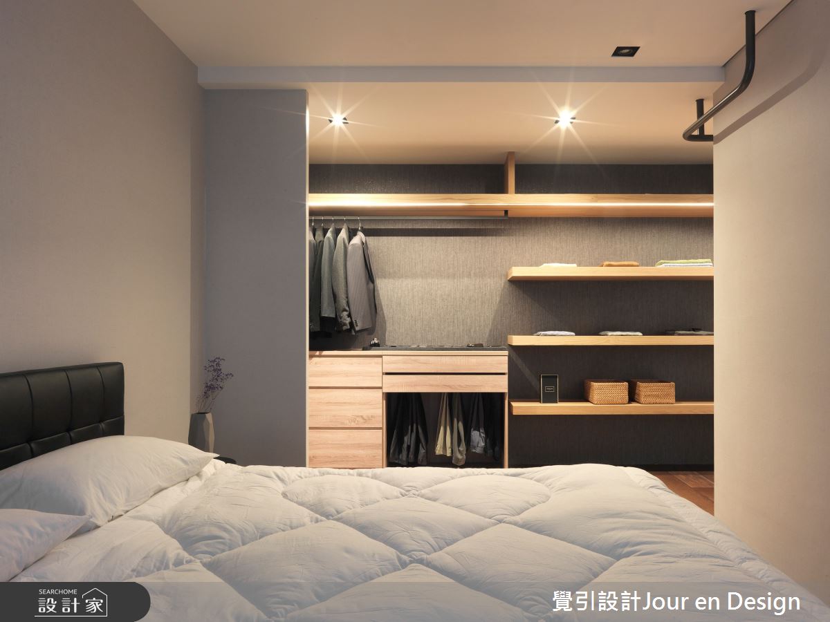 35坪新成屋(5年以下)＿現代風臥室更衣間案例圖片＿覺引設計Jour en Design＿覺引_高雄_麗馥之31