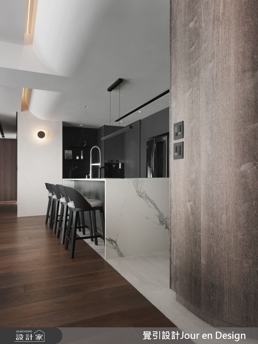 50坪中古屋(5~15年)＿現代風廚房吧檯中島案例圖片＿覺引設計Jour en Design＿覺引_台北_樂想人生之11