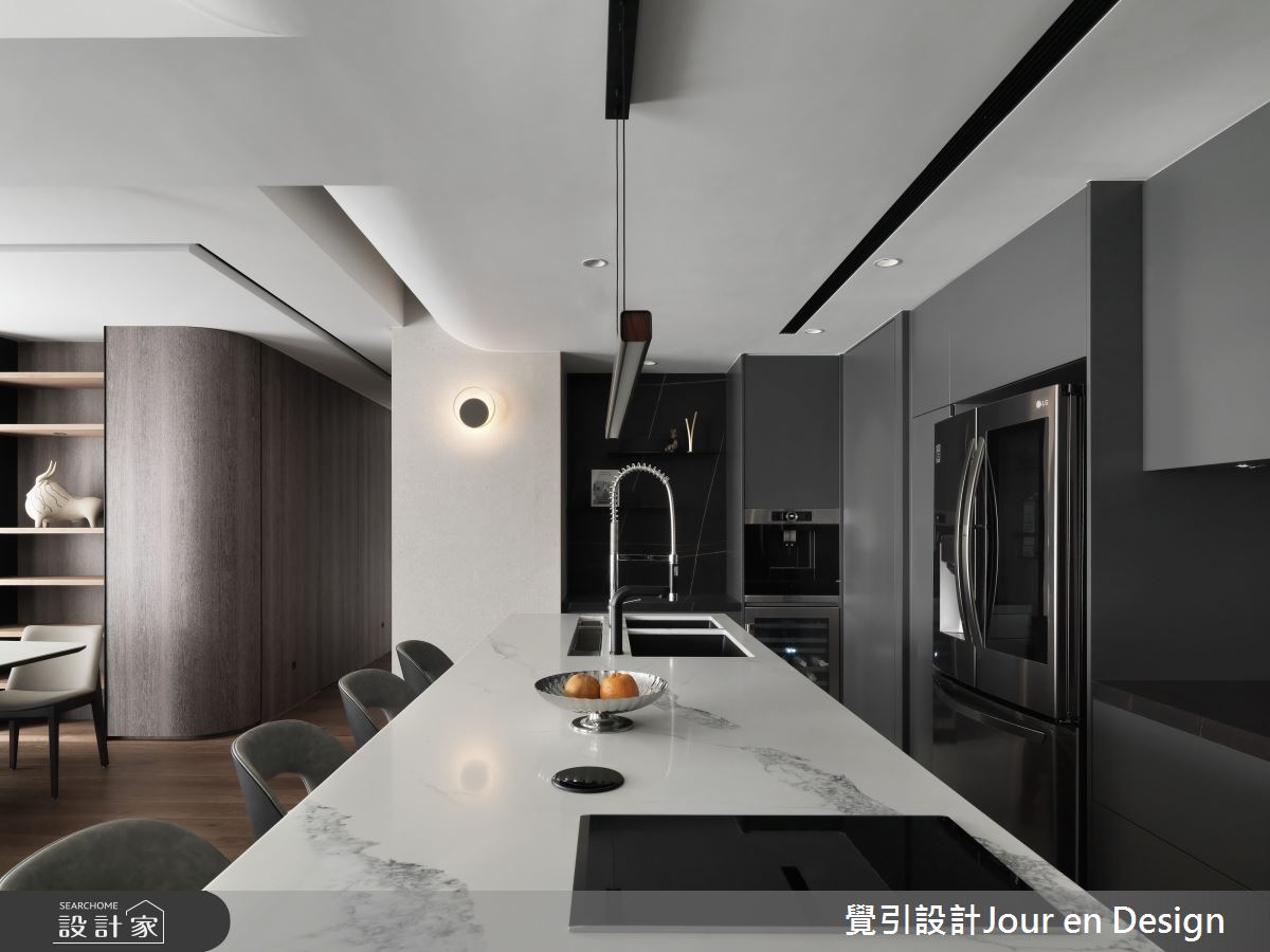50坪中古屋(5~15年)＿現代風廚房吧檯中島案例圖片＿覺引設計Jour en Design＿覺引_台北_樂想人生之13