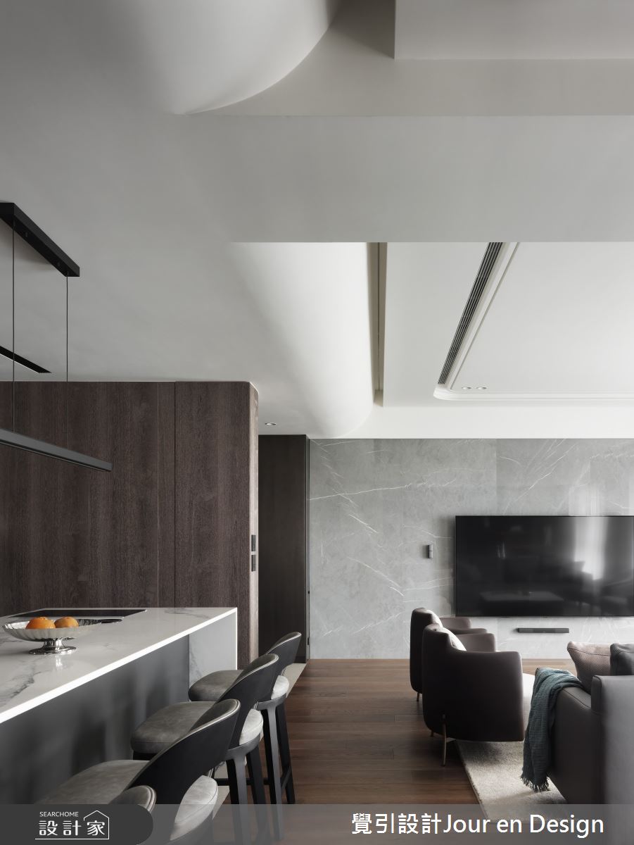 50坪中古屋(5~15年)＿現代風客廳吧檯中島案例圖片＿覺引設計Jour en Design＿覺引_台北_樂想人生之19