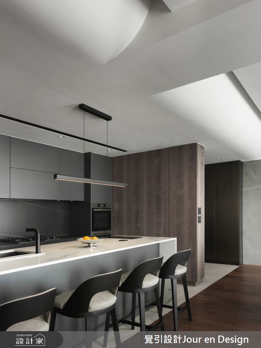 50坪中古屋(5~15年)＿現代風廚房吧檯中島案例圖片＿覺引設計Jour en Design＿覺引_台北_樂想人生之21