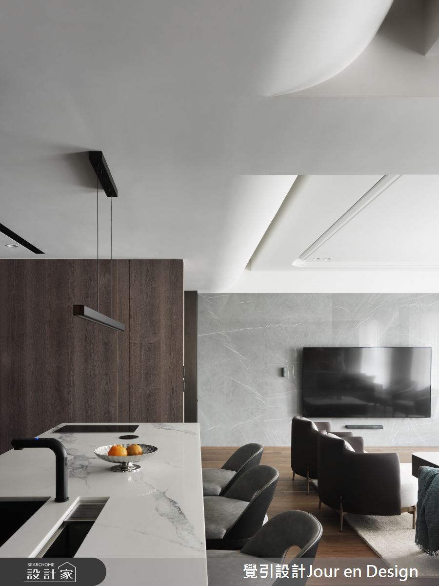 50坪中古屋(5~15年)＿現代風客廳吧檯中島案例圖片＿覺引設計Jour en Design＿覺引_台北_樂想人生之20