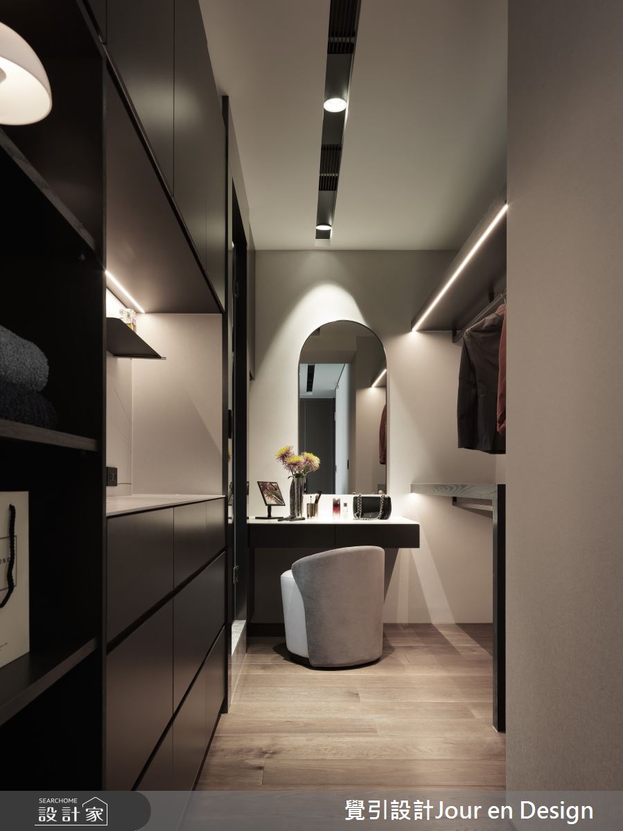 50坪中古屋(5~15年)＿現代風更衣間案例圖片＿覺引設計Jour en Design＿覺引_台北_樂想人生之36