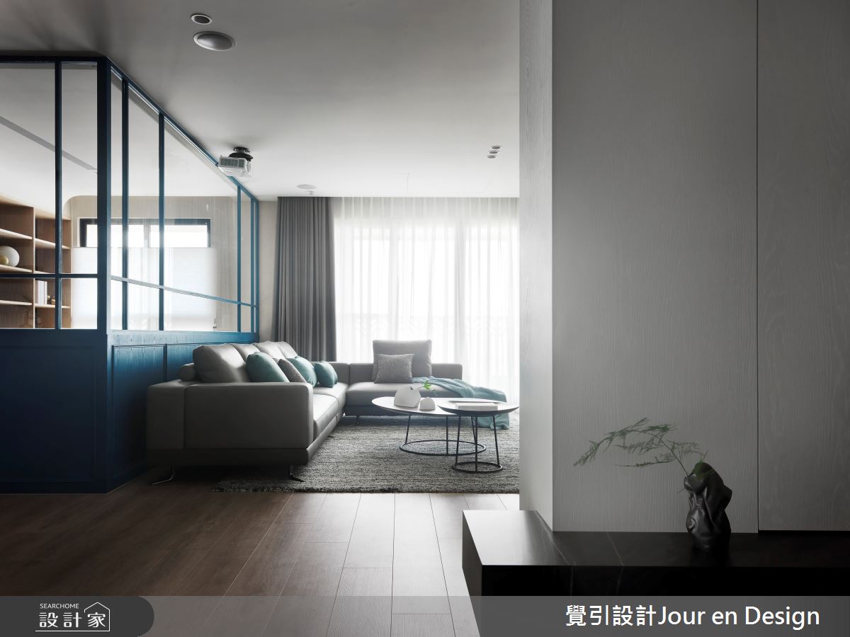 60坪毛胚屋＿現代風玄關客廳案例圖片＿覺引設計Jour en Design＿覺引_高雄_達麗宮廷之4