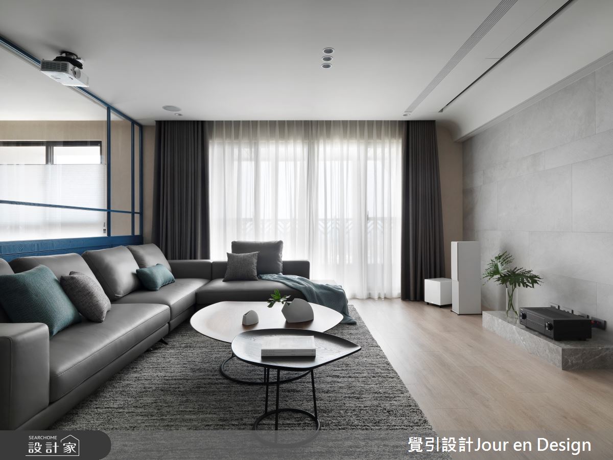 60坪毛胚屋＿現代風客廳案例圖片＿覺引設計Jour en Design＿覺引_高雄_達麗宮廷之7