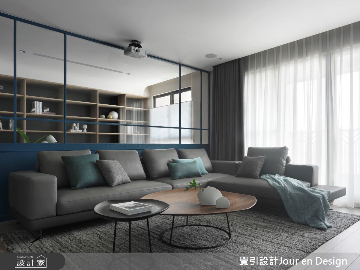 60坪毛胚屋＿現代風客廳案例圖片＿覺引設計Jour en Design＿覺引_高雄_達麗宮廷之8