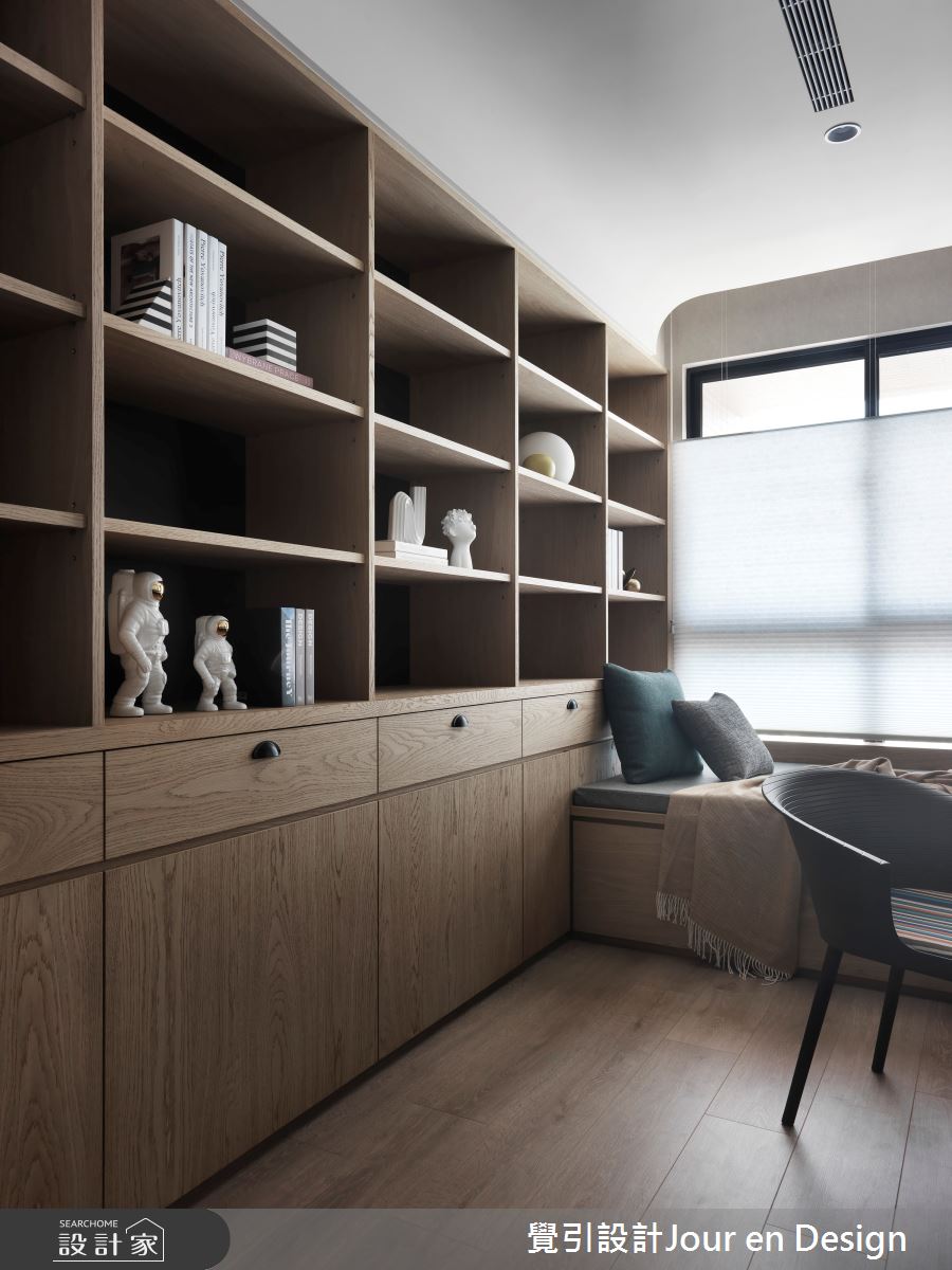 60坪毛胚屋＿現代風書房案例圖片＿覺引設計Jour en Design＿覺引_高雄_達麗宮廷之14