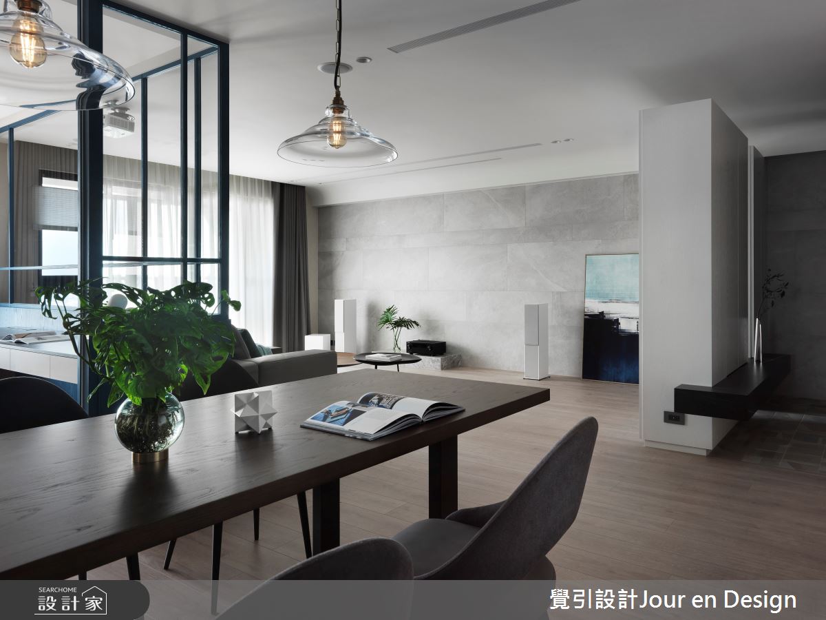 60坪毛胚屋＿現代風玄關客廳餐廳案例圖片＿覺引設計Jour en Design＿覺引_高雄_達麗宮廷之20