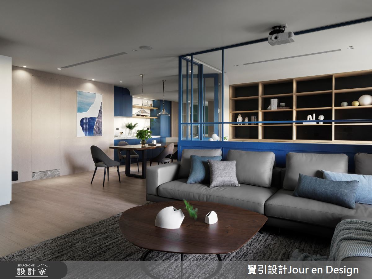 60坪毛胚屋＿現代風客廳餐廳案例圖片＿覺引設計Jour en Design＿覺引_高雄_達麗宮廷之4050