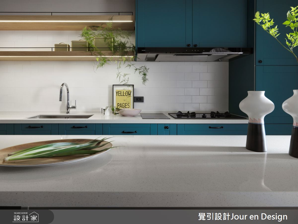 60坪毛胚屋＿現代風廚房中島案例圖片＿覺引設計Jour en Design＿覺引_高雄_達麗宮廷之31