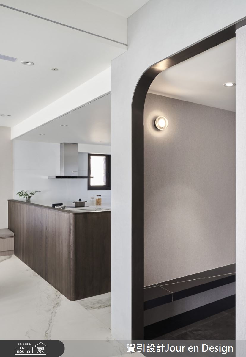 50坪毛胚屋＿現代風玄關廚房案例圖片＿覺引設計Jour en Design＿覺引_高雄_國王傳奇之17