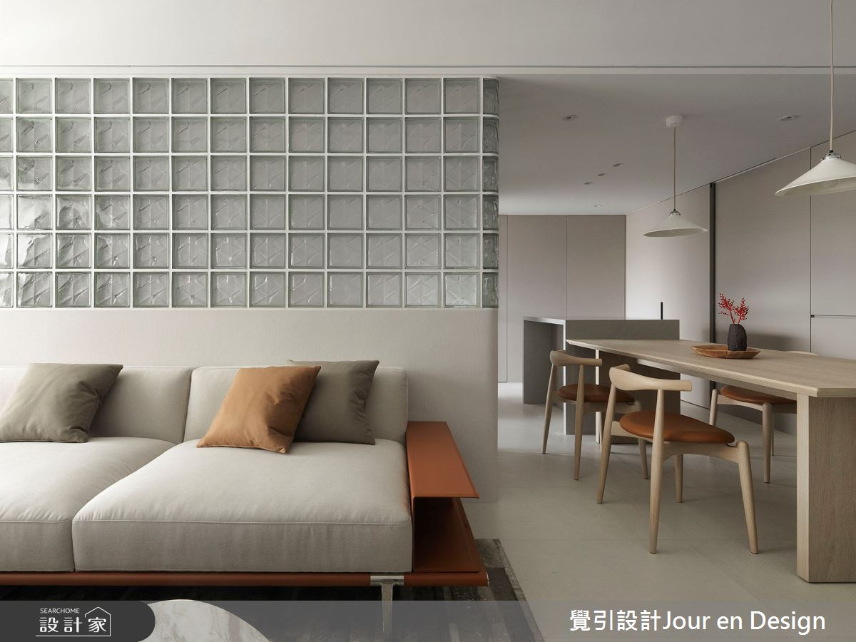 35坪毛胚屋＿現代風客廳餐廳中島案例圖片＿覺引設計Jour en Design＿覺引_台北_歲月靜好之4