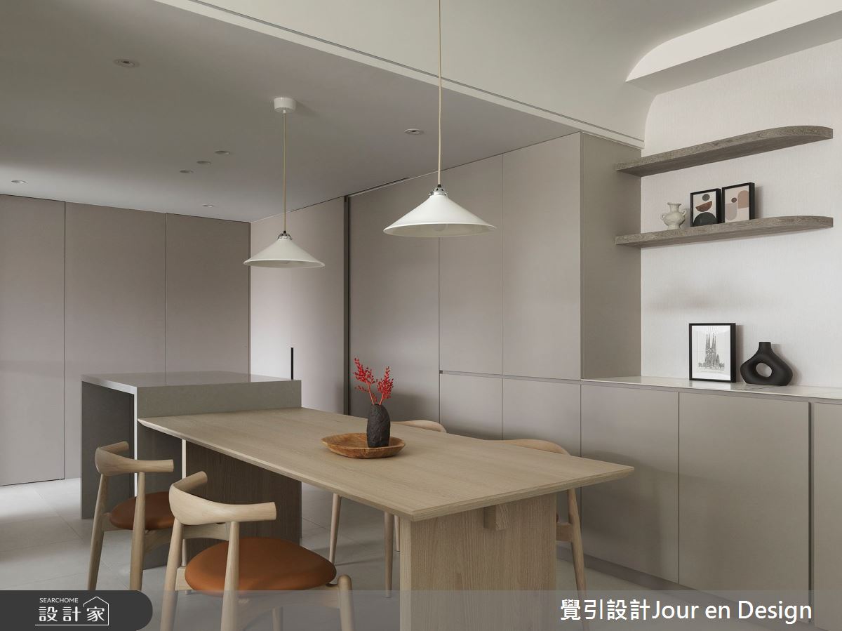 35坪毛胚屋＿現代風餐廳中島案例圖片＿覺引設計Jour en Design＿覺引_台北_歲月靜好之10