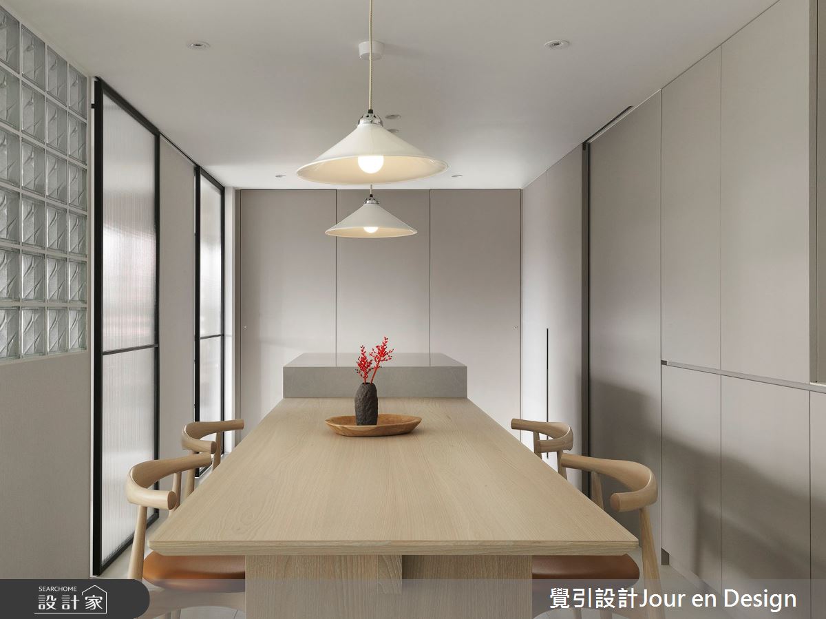 35坪毛胚屋＿現代風餐廳中島案例圖片＿覺引設計Jour en Design＿覺引_台北_歲月靜好之12