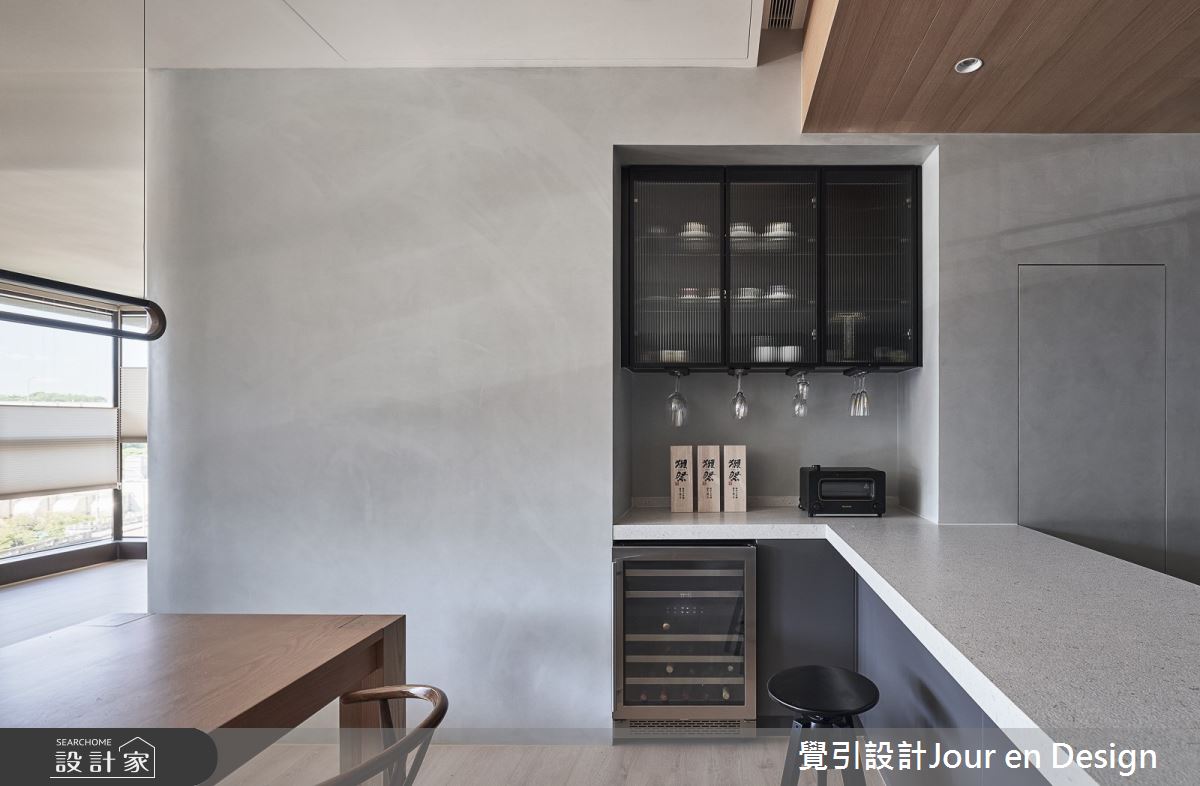 45坪新古屋(10年以下)＿現代風餐廳中島案例圖片＿覺引設計Jour en Design＿覺引_台北_大同璽苑之18