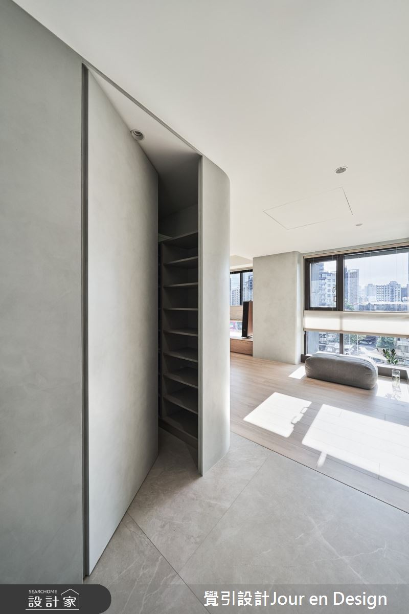 45坪新古屋(10年以下)＿現代風玄關案例圖片＿覺引設計Jour en Design＿覺引_台北_大同璽苑之3
