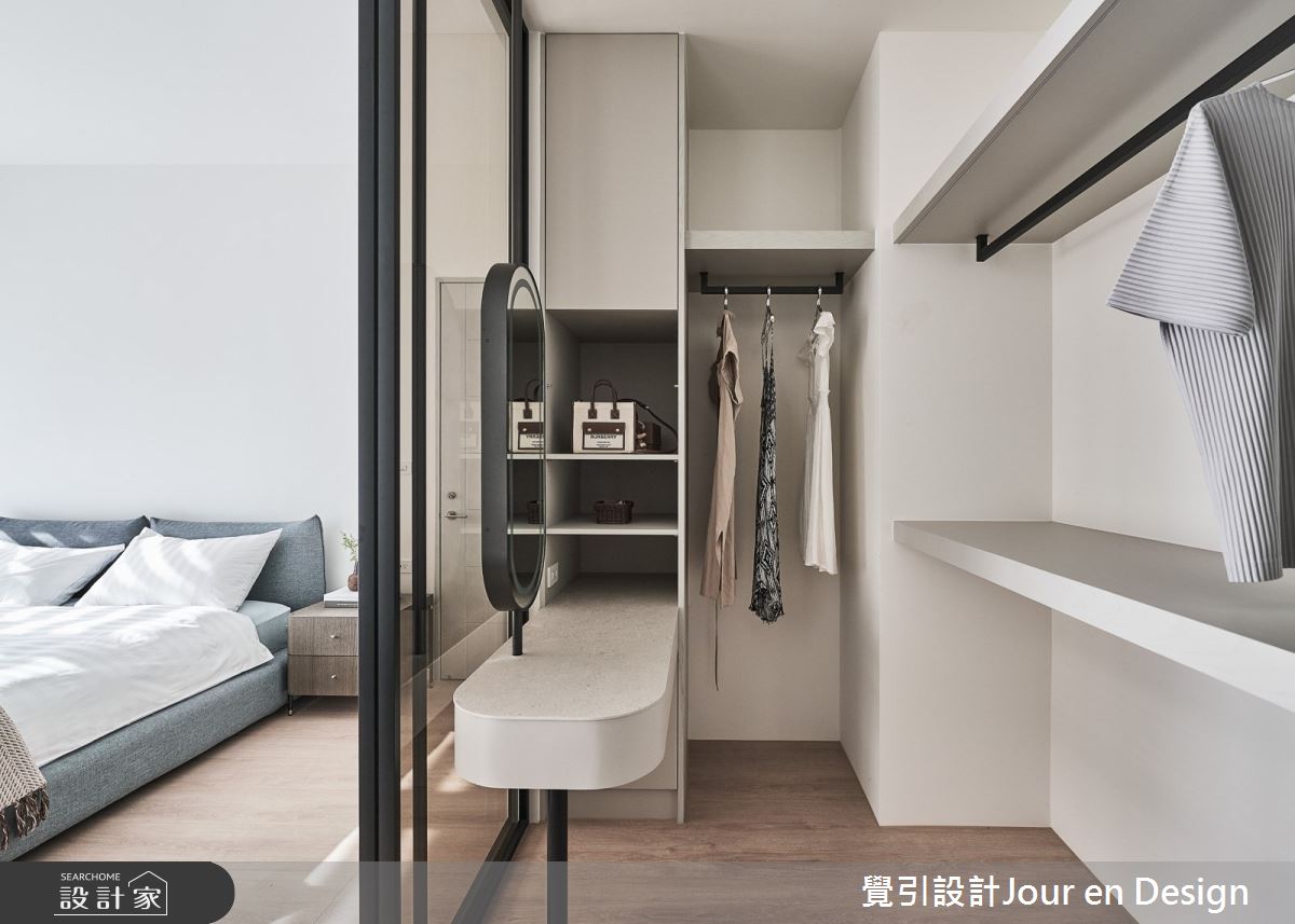 45坪新古屋(10年以下)＿現代風臥室更衣間案例圖片＿覺引設計Jour en Design＿覺引_台北_大同璽苑之26